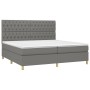 Cama box spring colchón y luces LED tela gris claro 200x200 cm de vidaXL, Camas y somieres - Ref: Foro24-3135702, Precio: 653...