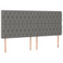Cama box spring colchón y luces LED tela gris claro 200x200 cm de vidaXL, Camas y somieres - Ref: Foro24-3135702, Precio: 653...