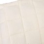 Manta con peso tela color crema claro 138x200 cm 6 kg en Ropa de cama | Comprar online en Foru.es