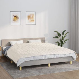 Manta con peso tela color crema claro 155x220 cm 7 kg en Ropa de cama | Comprar online en Foru.es