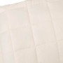 Manta con peso tela color crema claro 155x220 cm 7 kg en Ropa de cama | Comprar online en Foru.es