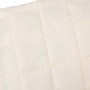 Manta con peso tela color crema claro 200x200 cm 9 kg en Ropa de cama | Comprar online en Foru.es