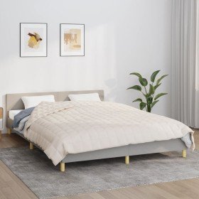 Manta con peso tela color crema claro 220x235 cm 11 kg en Ropa de cama | Comprar online en Foru.es