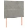 Cama box spring colchón y LED terciopelo gris claro 120x200 cm de vidaXL, Camas y somieres - Ref: Foro24-3136053, Precio: 404...