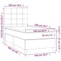 Cama box spring colchón y LED terciopelo gris claro 100x200 cm de vidaXL, Camas y somieres - Ref: Foro24-3136107, Precio: 314...