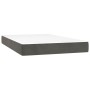 Cama box spring colchón y LED terciopelo gris oscuro 120x200 cm de vidaXL, Camas y somieres - Ref: Foro24-3135994, Precio: 39...