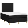 Cama box spring con colchón LED tela negro 120x200 cm de vidaXL, Camas y somieres - Ref: Foro24-3135263, Precio: 405,68 €, De...