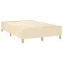Box spring bed with mattress and LED cream fabric 120x200 cm by vidaXL, Beds and slatted bases - Ref: Foro24-3135266, Price: ...