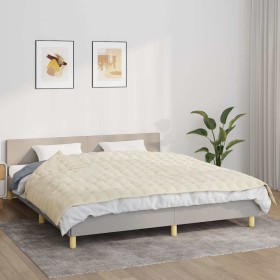 Manta con peso tela color crema claro 155x220 cm 7 kg en Ropa de cama | Comprar online en Foru.es