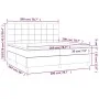 Cama box spring colchón y LED terciopelo rosa 200x200 cm de vidaXL, Camas y somieres - Ref: Foro24-3136148, Precio: 608,38 €,...