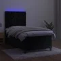 Cama box spring colchón y LED terciopelo negro 80x200 cm de vidaXL, Camas y somieres - Ref: Foro24-3136271, Precio: 338,52 €,...