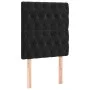 Cama box spring colchón y LED terciopelo negro 80x200 cm de vidaXL, Camas y somieres - Ref: Foro24-3136271, Precio: 338,52 €,...