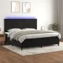 Cama box spring colchón y LED terciopelo negro 200x200 cm de vidaXL, Camas y somieres - Ref: Foro24-3136025, Precio: 643,82 €...