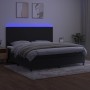 Cama box spring colchón y LED terciopelo negro 200x200 cm de vidaXL, Camas y somieres - Ref: Foro24-3136025, Precio: 654,90 €...