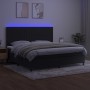 Cama box spring colchón y LED terciopelo negro 200x200 cm de vidaXL, Camas y somieres - Ref: Foro24-3136265, Precio: 631,57 €...