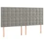 Boxspringbett mit Matratze und hellgrauem LED-Samt 180x200 cm von vidaXL, Betten und Lattenroste - Ref: Foro24-3136377, Preis...