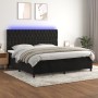 Cama box spring colchón y LED terciopelo negro 200x200 cm de vidaXL, Camas y somieres - Ref: Foro24-3136325, Precio: 666,21 €...