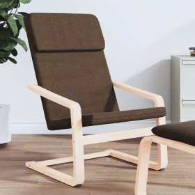 Sillón de relax de tela marrón oscuro en Sillones | Comprar online en Foru.es