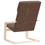 Sillón de relax de tela marrón oscuro en Sillones | Comprar online en Foru.es