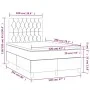 Cama box spring colchón y LED terciopelo verde oscuro 120x200cm de vidaXL, Camas y somieres - Ref: Foro24-3136296, Precio: 47...