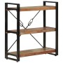 Estantería de 3 alturas hierro y madera reciclada 77x30x80cm en Librerías y estanterías | Comprar online en Foru.es