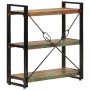 Estantería de 3 alturas hierro y madera reciclada 77x30x80cm en Librerías y estanterías | Comprar online en Foru.es