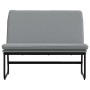 Banco de tela gris claro 100x75x76 cm en Bancos | Comprar online en Foru.es
