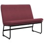 Banco de tela rojo tinto 100x75x76 cm en Bancos | Comprar online en Foru.es