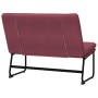 Banco de tela rojo tinto 100x75x76 cm en Bancos | Comprar online en Foru.es