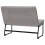Banco de tela gris taupe 100x75x76 cm en Bancos | Comprar online en Foru.es