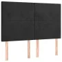 Cama box spring colchón y LED terciopelo negro 140x200 cm de vidaXL, Camas y somieres - Ref: Foro24-3136007, Precio: 472,70 €...