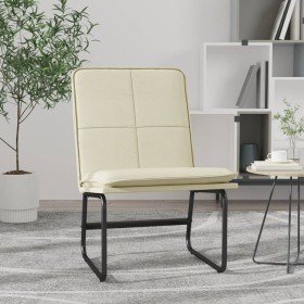 Sillón de cuero sintético color crema 54x75x76 cm en Sillones | Comprar online en Foru.es