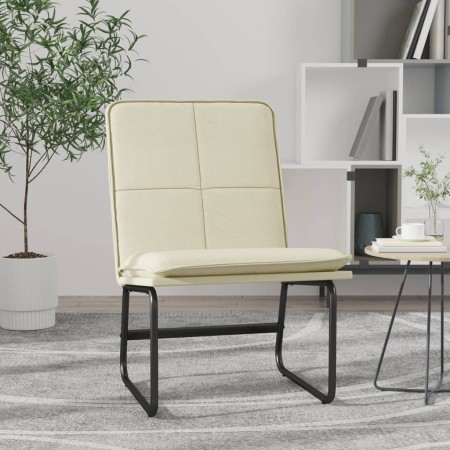 Sillón de cuero sintético color crema 54x75x76 cm en Sillones | Comprar online en Foru.es