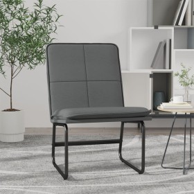 Sillón de cuero sintético gris 54x75x76 cm en Sillones | Comprar online en Foru.es