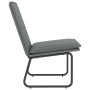 Sillón de cuero sintético gris 54x75x76 cm en Sillones | Comprar online en Foru.es