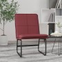 Sillón de cuero sintético rojo tinto 54x75x76 cm en Sillones | Comprar online en Foru.es