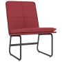 Sillón de cuero sintético rojo tinto 54x75x76 cm en Sillones | Comprar online en Foru.es