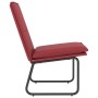 Sillón de cuero sintético rojo tinto 54x75x76 cm en Sillones | Comprar online en Foru.es