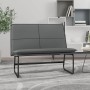 Banco de cuero sintético gris 100x75x76 cm en Bancos | Comprar online en Foru.es