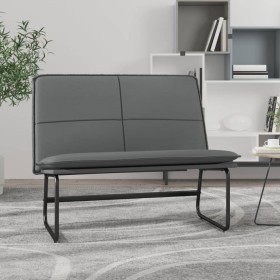 Banco de cuero sintético gris 100x75x76 cm en Bancos | Comprar online en Foru.es