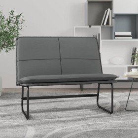Banco de cuero sintético gris 100x75x76 cm en Bancos | Comprar online en Foru.es