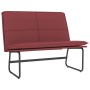Banco de cuero sintético rojo tinto 100x75x76 cm en Bancos | Comprar online en Foru.es
