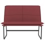 Banco de cuero sintético rojo tinto 100x75x76 cm en Bancos | Comprar online en Foru.es