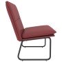 Banco de cuero sintético rojo tinto 100x75x76 cm en Bancos | Comprar online en Foru.es