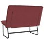 Banco de cuero sintético rojo tinto 100x75x76 cm en Bancos | Comprar online en Foru.es