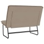 Banco de cuero sintético color capuchino 100x75x76 cm en Bancos | Comprar online en Foru.es