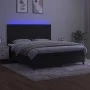 Cama box spring colchón y LED terciopelo negro 180x200 cm de vidaXL, Camas y somieres - Ref: Foro24-3136019, Precio: 577,10 €...