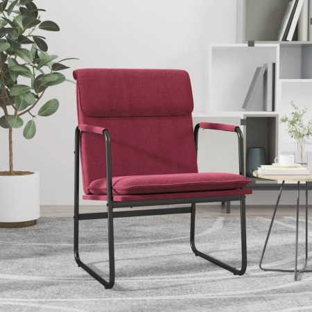Sillón de relax tela rojo tinto 55x64x80 cm en Sillones | Comprar online en Foru.es