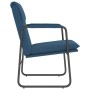 Sillón de relax tela azul 55x64x80 cm en Sillones | Comprar online en Foru.es