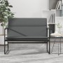 Banco de tela gris oscuro 100x64x80 cm en Bancos | Comprar online en Foru.es